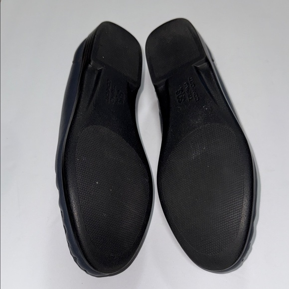 SAS Navy Leather Slip-On Shoes - Picture 4 of 7